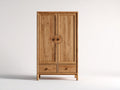 Armarios madera 100x50x185 cm - marrón - diseño clásico con puertas y cajones